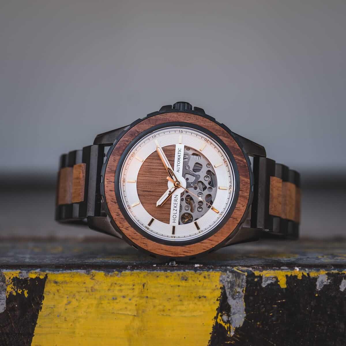 HOLZKERN | Franz Josef Vast Herren Automatikuhr
